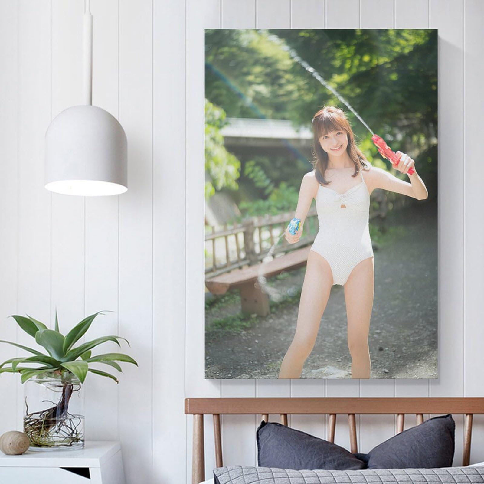Amazon.co.jp: 森ふう花&柊きき有名人の写真のポスター621 キャンバス